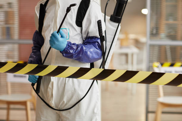Professional Sewage Cleanup technician working in Washington, NJ